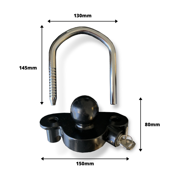 Universal 50mm Tow-Ball Coupling Hitch Lock